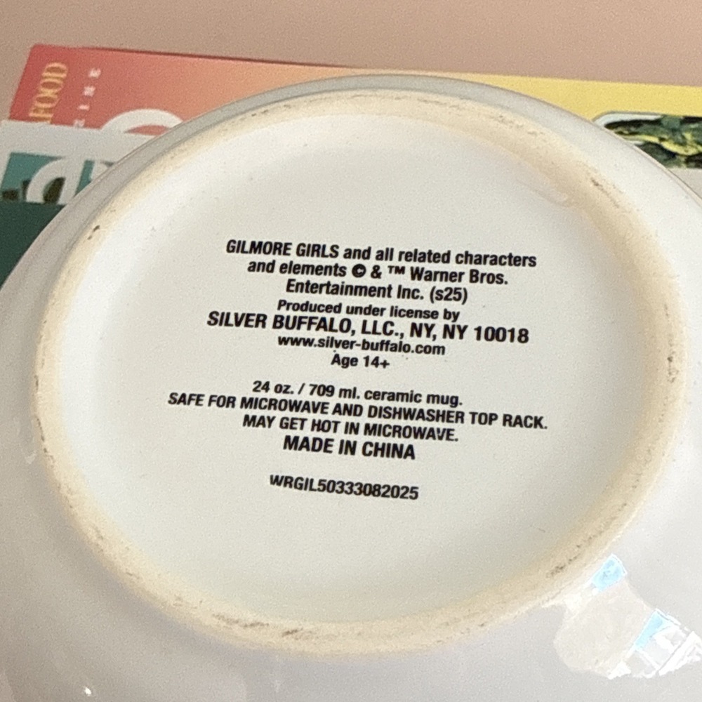 24oz Gilmore Girls Ceramic Soup Mug with Luke's Logo - Perfect for Soup & Coffee - Picture 4 of 4